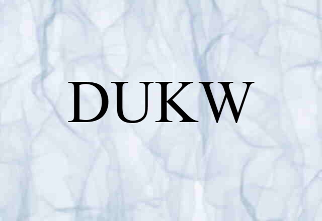 DUKW (noun) Definition, Meaning & Examples