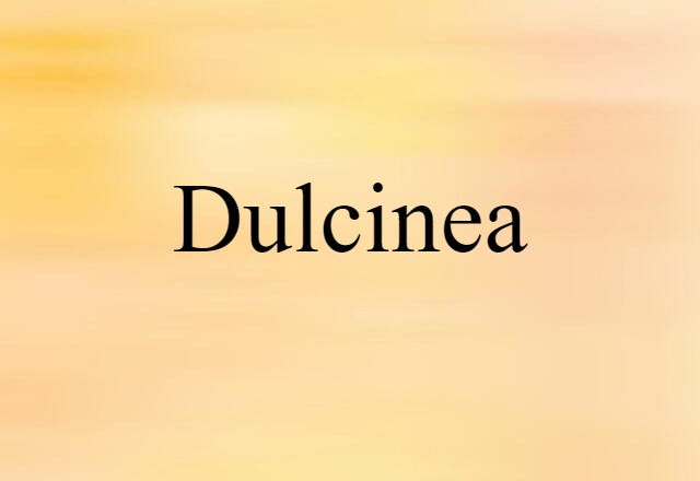 Dulcinea (noun) Definition, Meaning & Examples