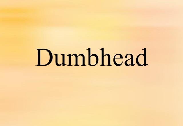 dumbhead