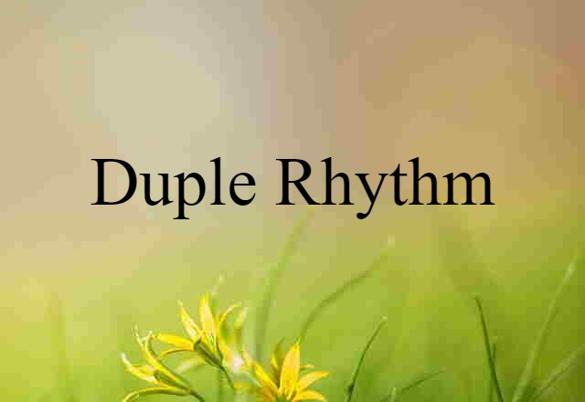 duple rhythm