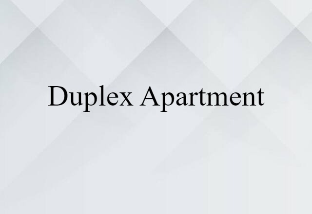 duplex apartment