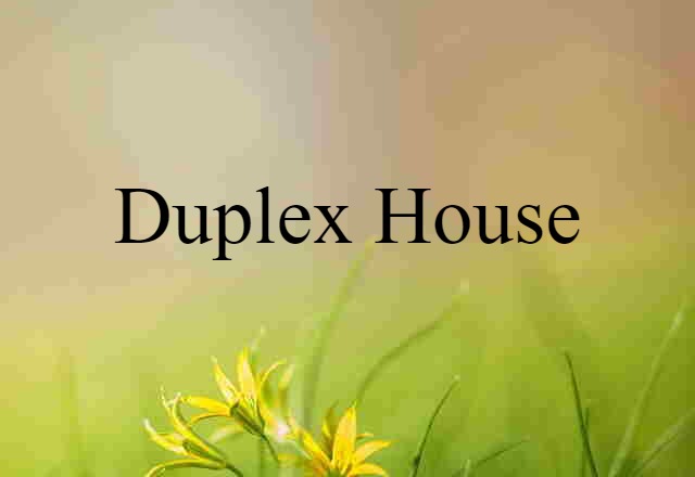 duplex house