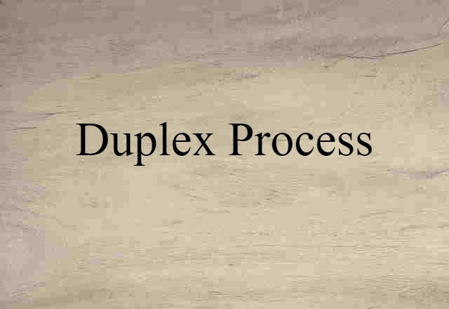 duplex process