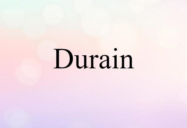 Durain (noun) Definition, Meaning & Examples