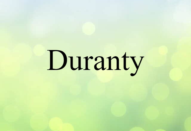 Duranty