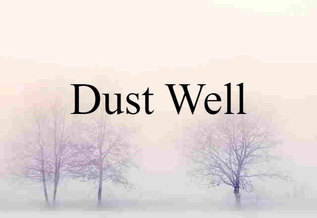 dust well