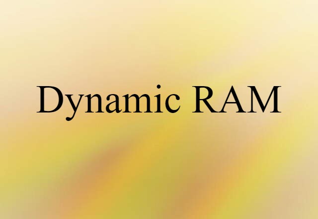 dynamic RAM