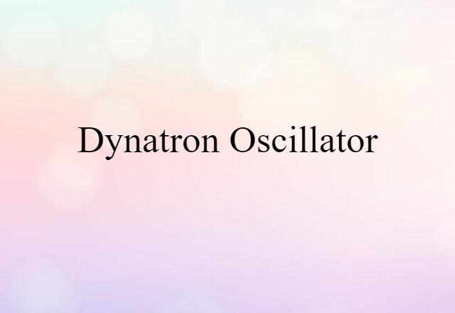 dynatron oscillator