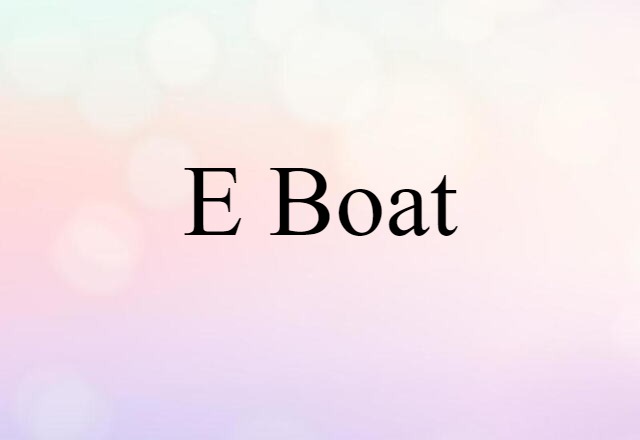 E-boat