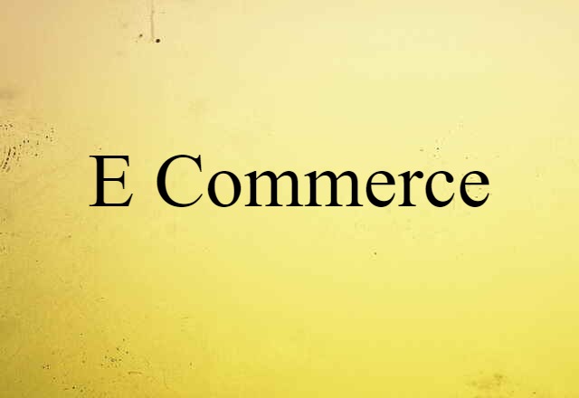 e commerce