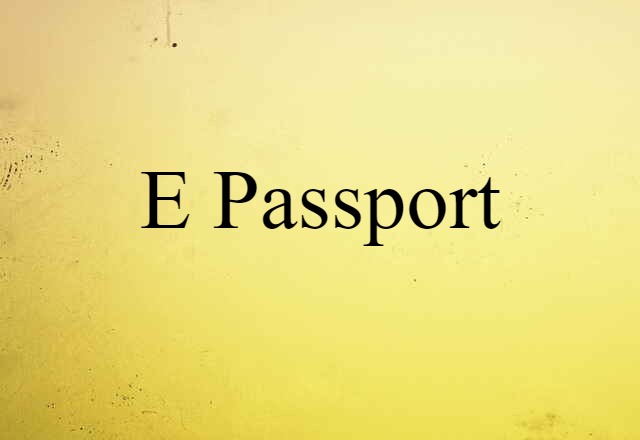 e-passport