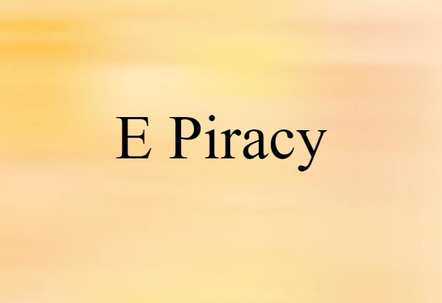 e piracy