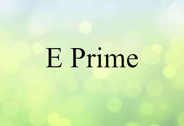 E-Prime