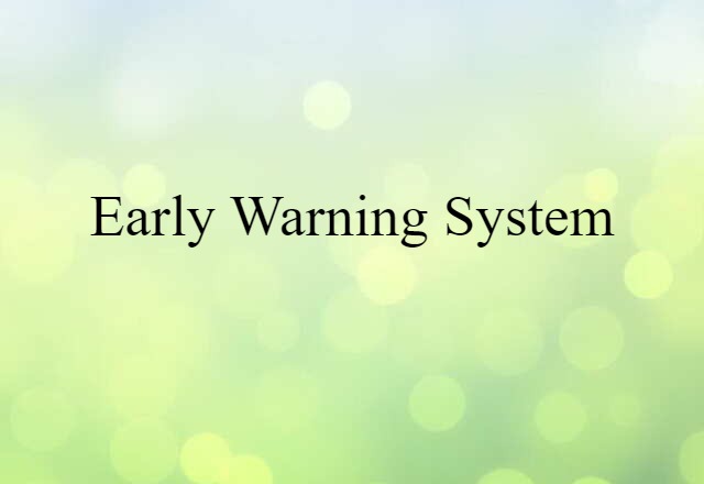 early-warning system