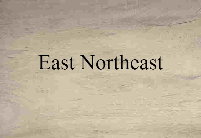 east-northeast