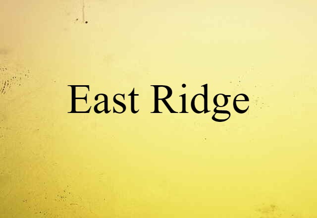 East Ridge