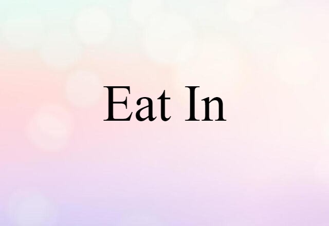 eat in