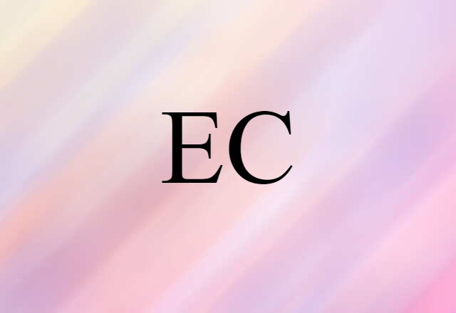 EC (noun) Definition, Meaning & Examples