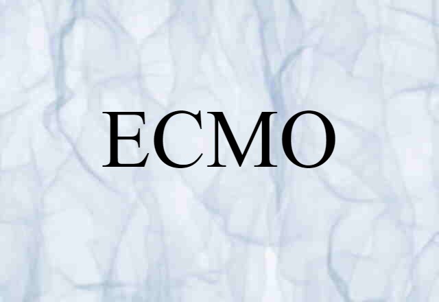 ECMO (noun) Definition, Meaning & Examples