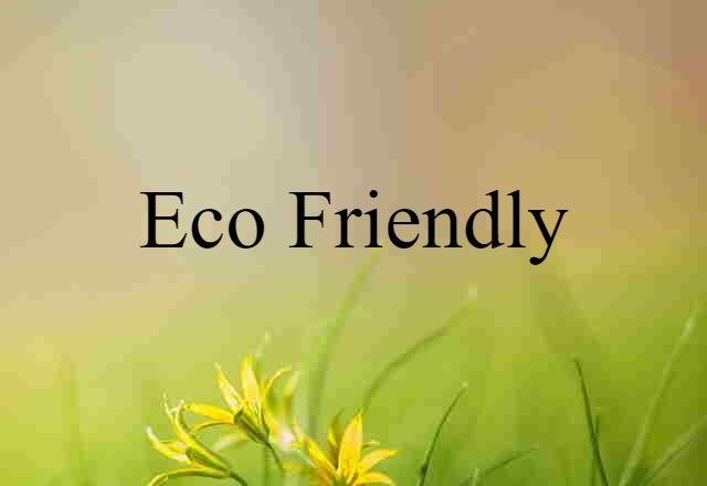 eco friendly