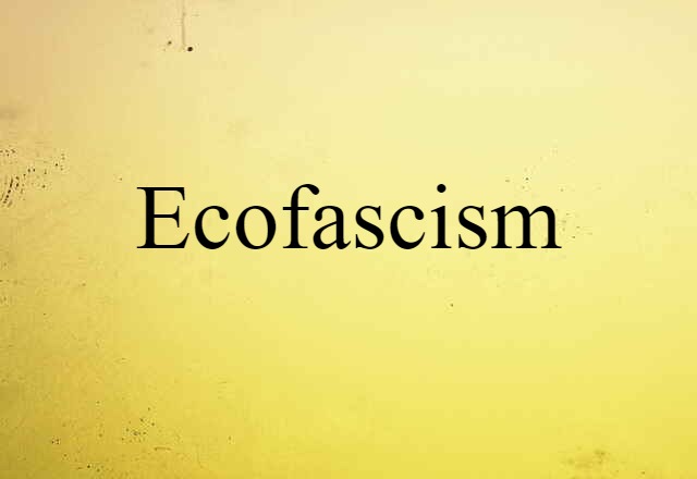 ecofascism