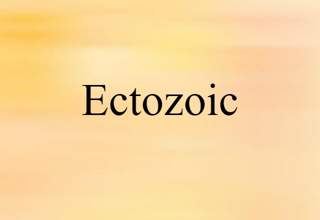 Ectozoic (noun) Definition, Meaning & Examples