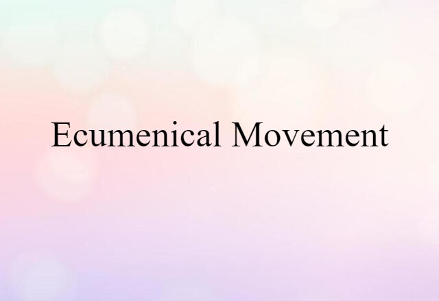 ecumenical movement