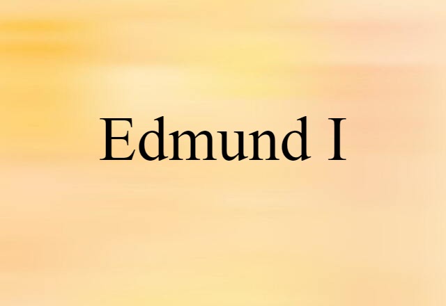 Edmund I