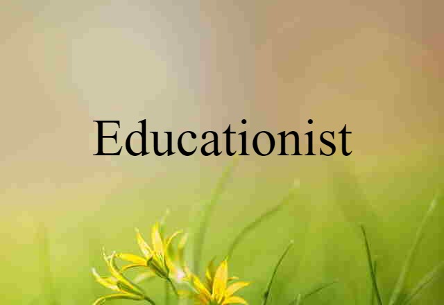 Educationist (noun) Definition, Meaning & Examples