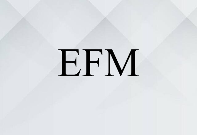 EFM (noun) Definition, Meaning & Examples