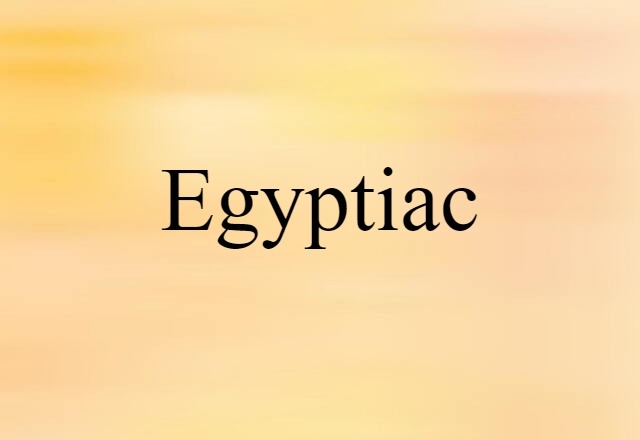 Egyptiac