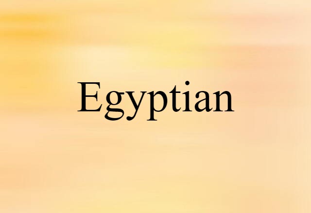 Egyptian