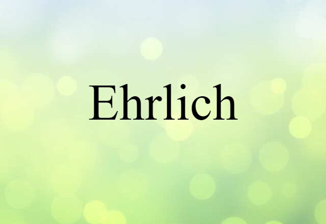 Ehrlich