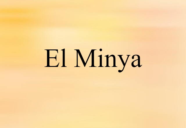 El Minya