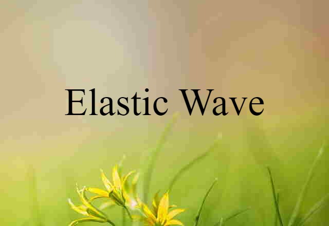 elastic wave