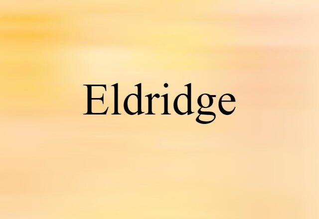 Eldridge