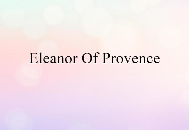 Eleanor of Provence