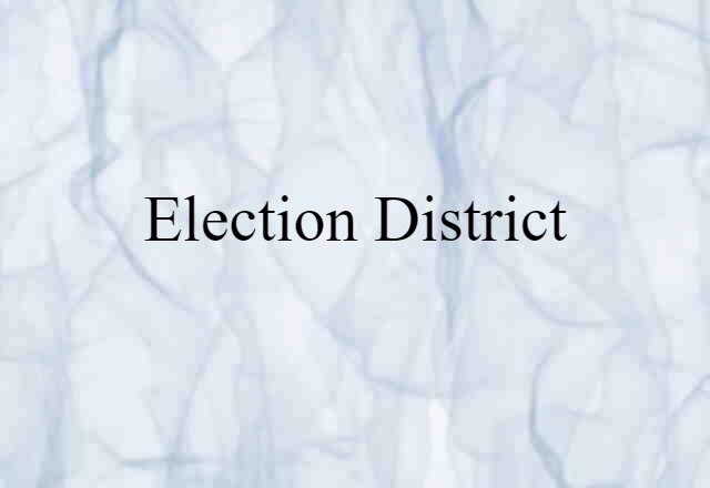 election district