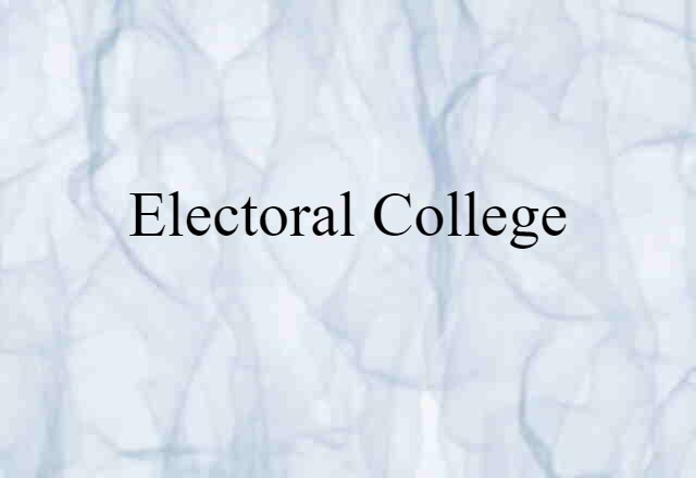 electoral college