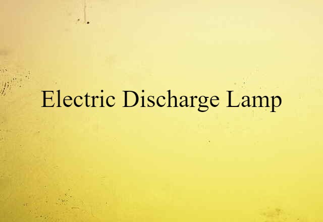 electric-discharge lamp