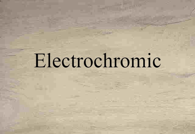 electrochromic