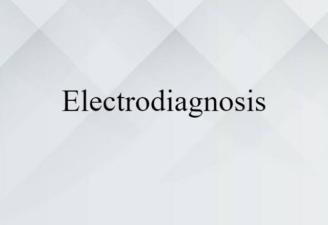 electrodiagnosis