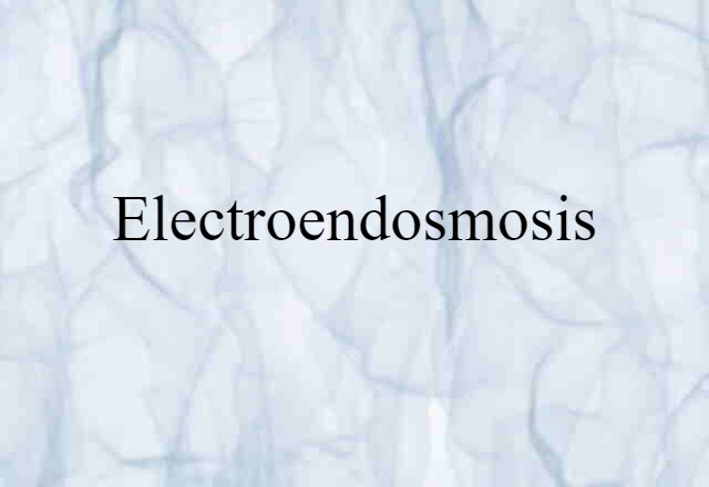 electroendosmosis