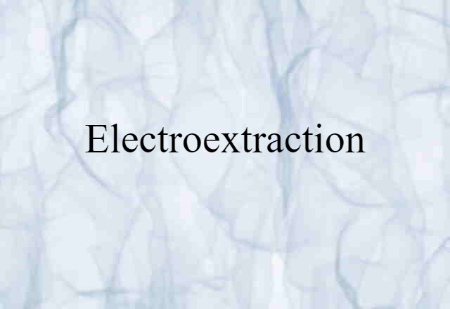 electroextraction