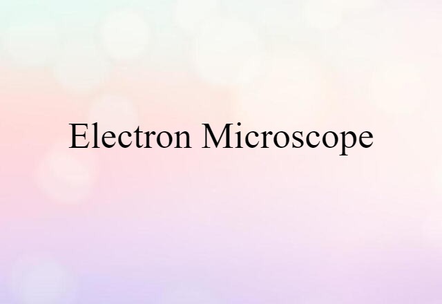 electron microscope