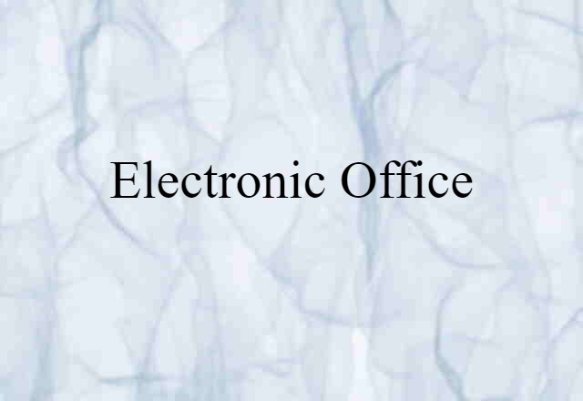 electronic office