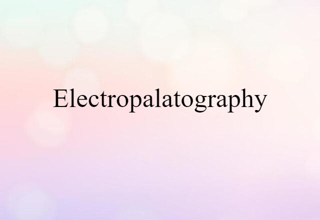 electropalatography