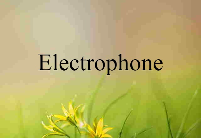 Electrophone (noun) Definition, Meaning & Examples