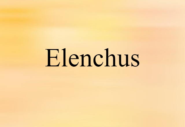 elenchus