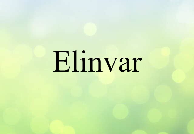 Elinvar